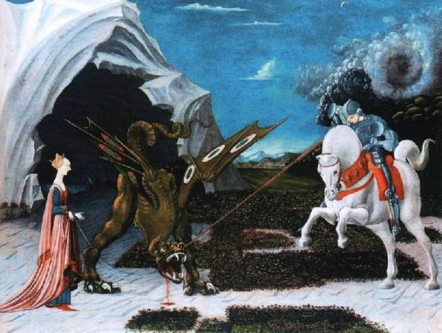 Обложка произведения 'О Рыцаре, Деве и Драконе'