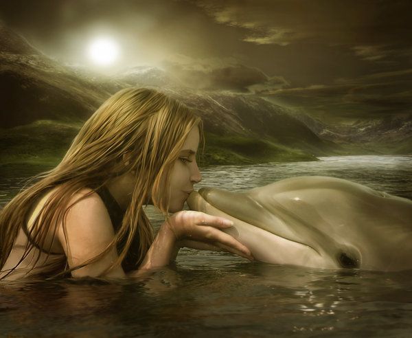Обложка произведения 'Дельфин и Дельфина'