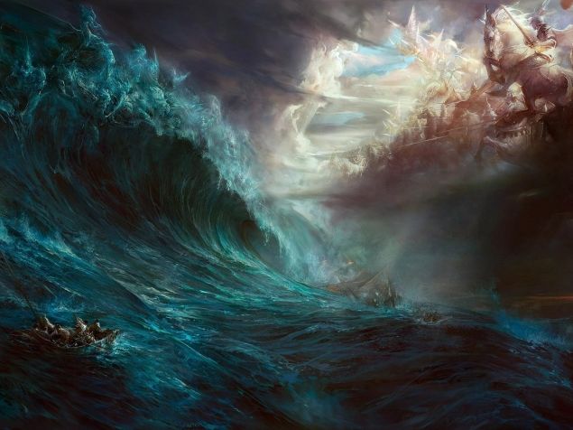 Обложка произведения 'Битва воды и неба'