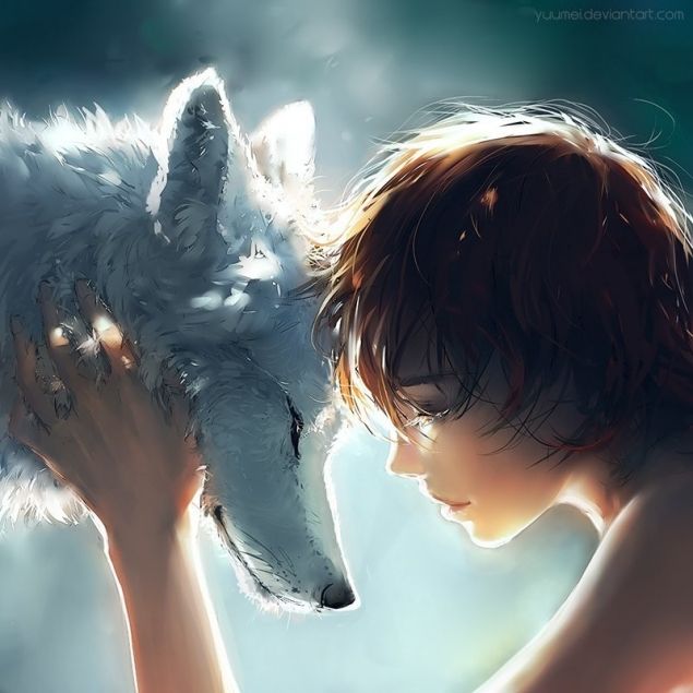 Обложка произведения 'Мальчик и волк'