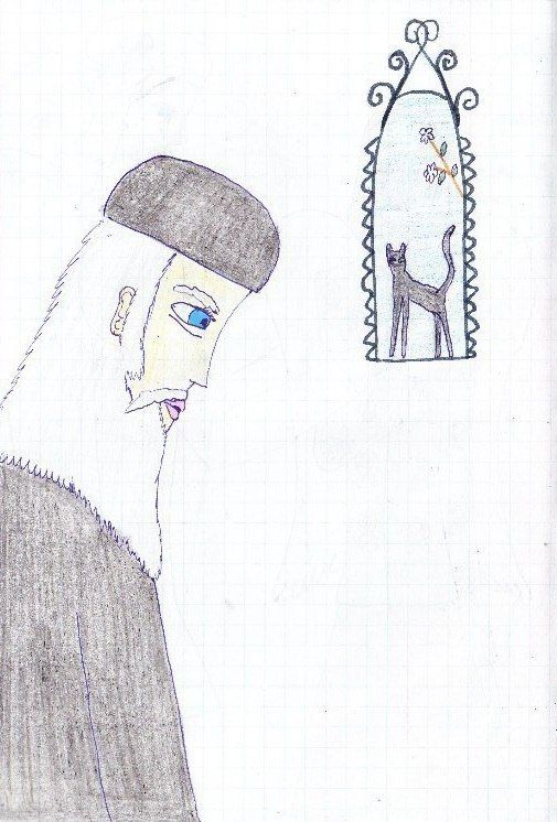 Обложка произведения 'Монах и кошка'