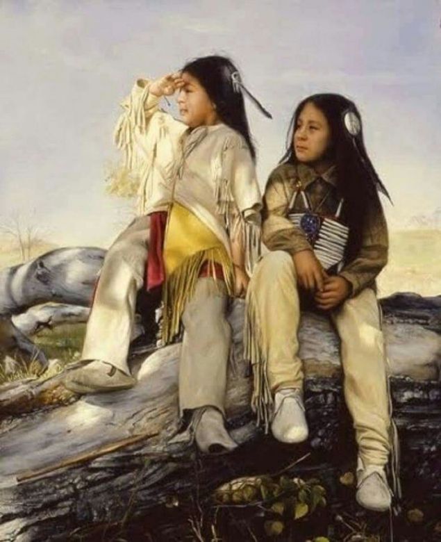 Обложка произведения 'Песня маленьких индейцев'