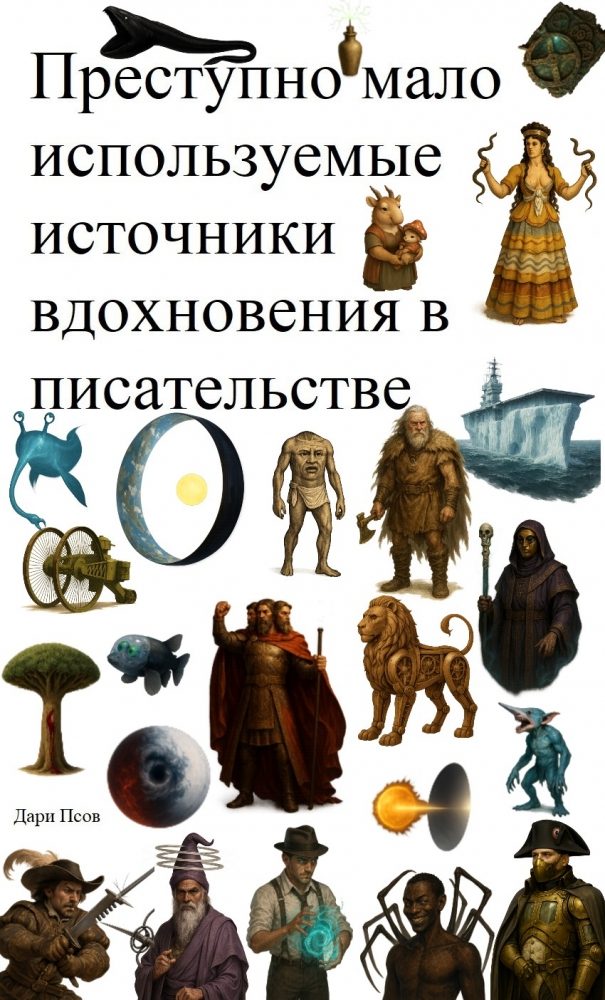 Обложка произведения 'Преступно мало используемые источники вдохновения в писательстве'
